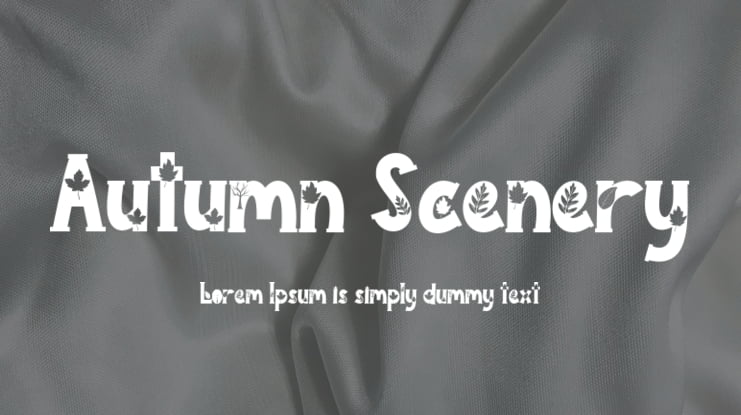 Autumn Scenery Font