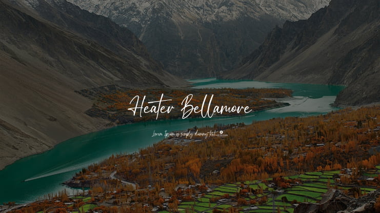 Heater Bellamore Font