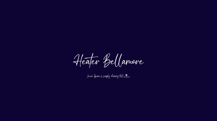 Heater Bellamore Font