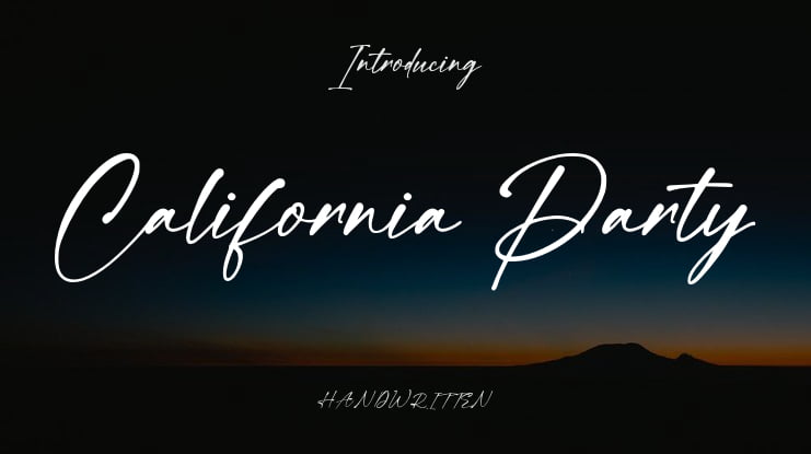 California Party Font