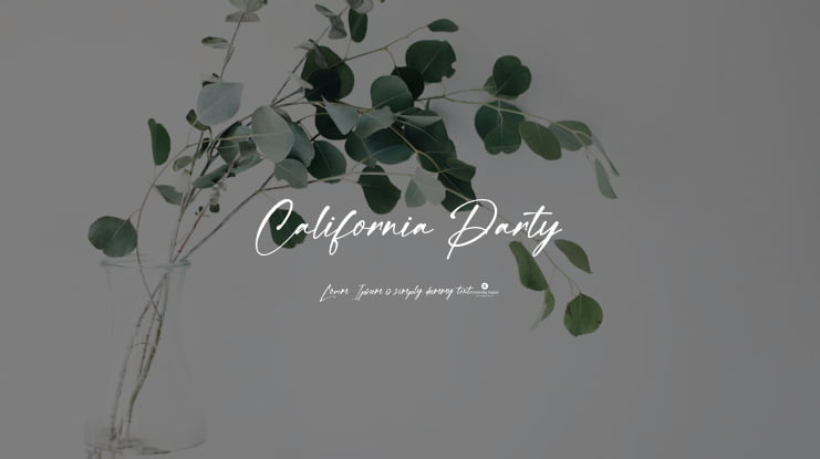 California Party Font