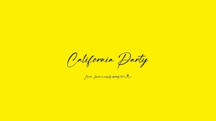 California Party Font