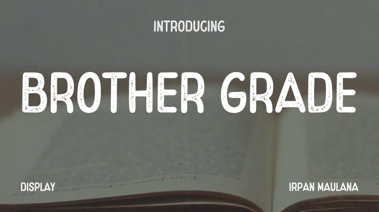 Brother Grade Font