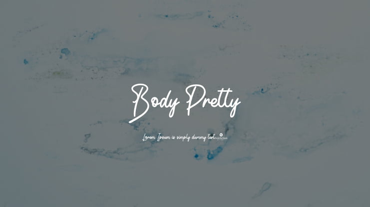 Body Pretty Font