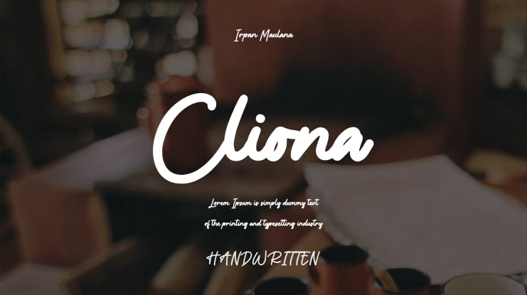 Cliona Font