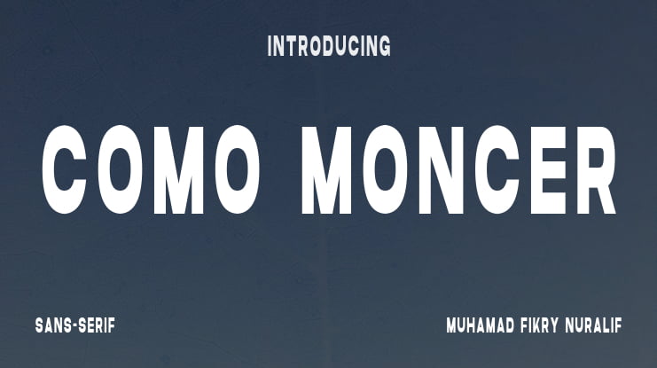 Como Moncer Font Family