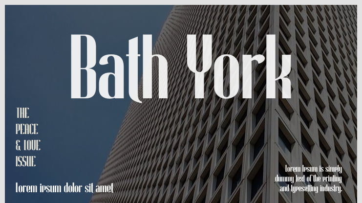 Bath York Font