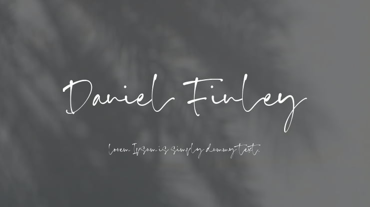 Daniel Finley Font