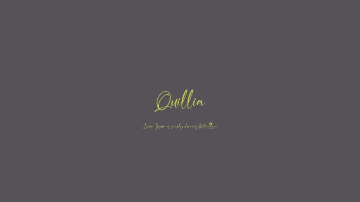 Quillia Font