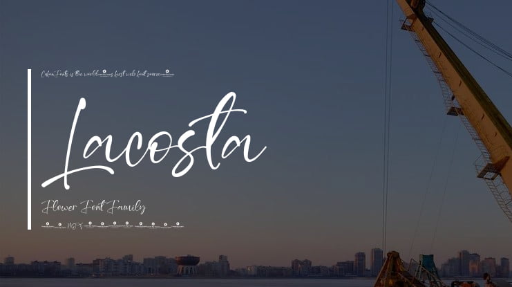 Lacosta Flower Font