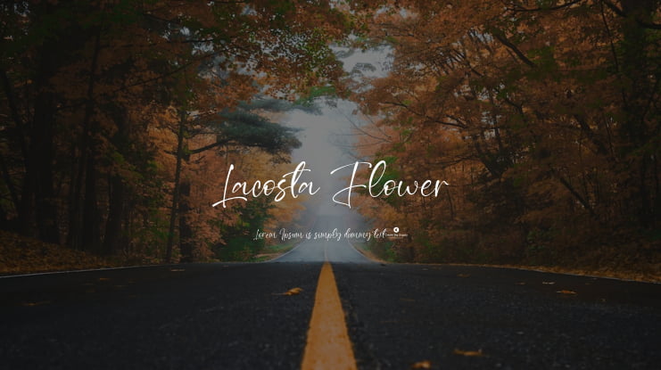 Lacosta Flower Font