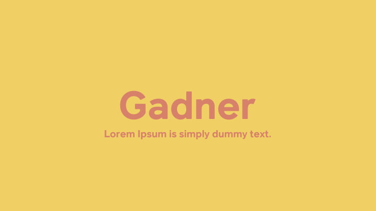 Gadner Font