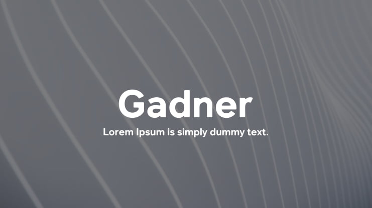 Gadner Font