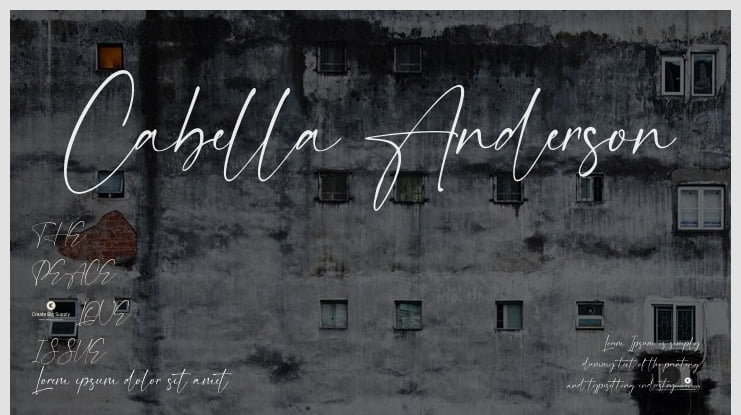 Cabella Anderson Font