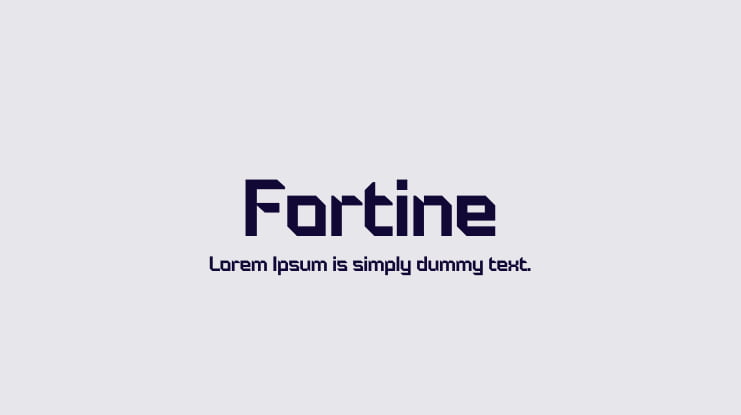 Fortine Font