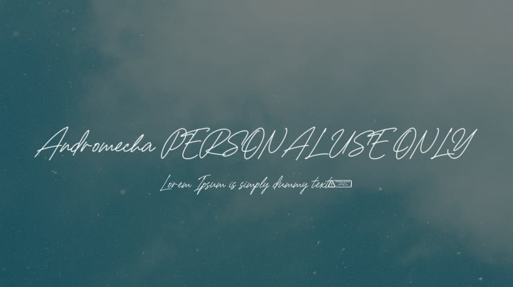 Andromecha PERSONAL USE ONLY Font