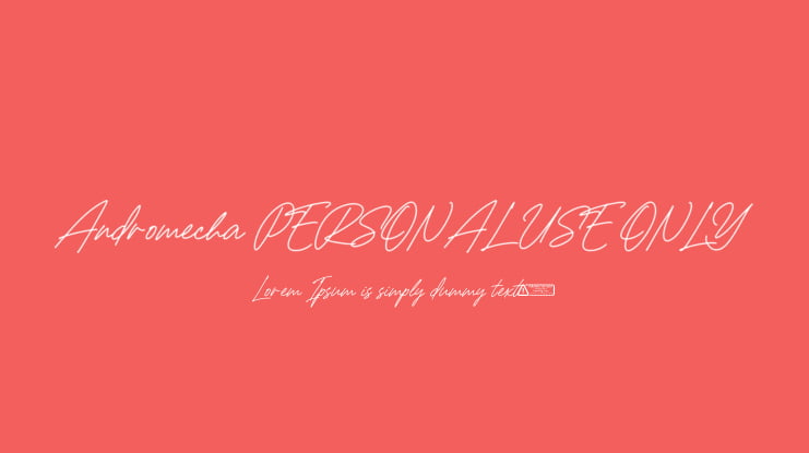 Andromecha PERSONAL USE ONLY Font