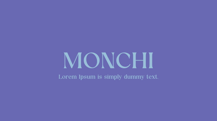 MONCHI Font