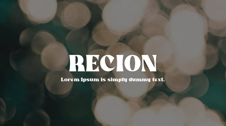 RECION Font