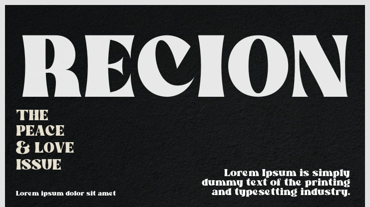 RECION Font