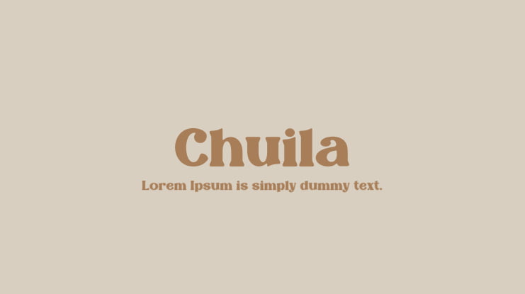 Chuila Font