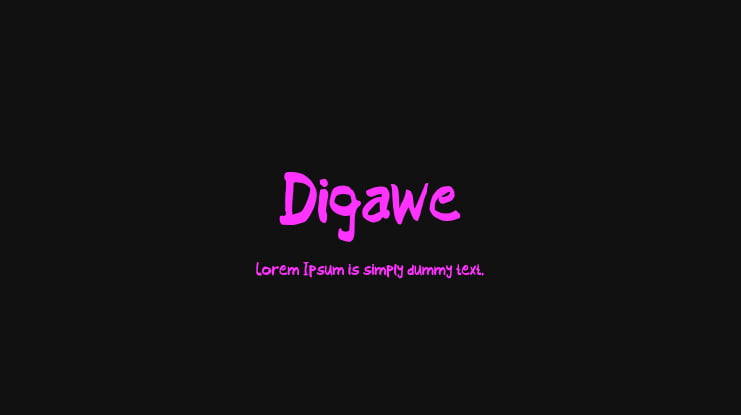 Digawe Font