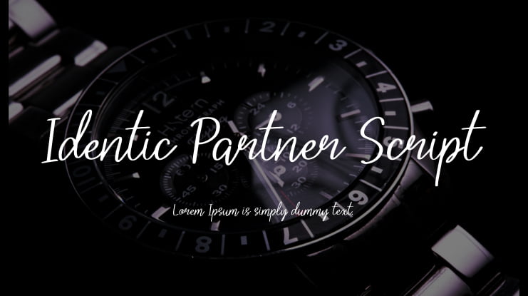 Identic Partner Script Font Family