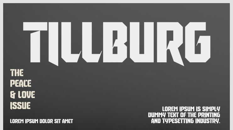 Tillburg Font