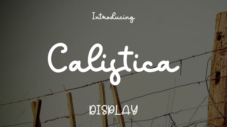 Calistica Font