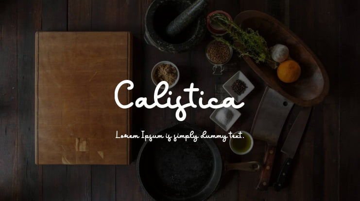 Calistica Font