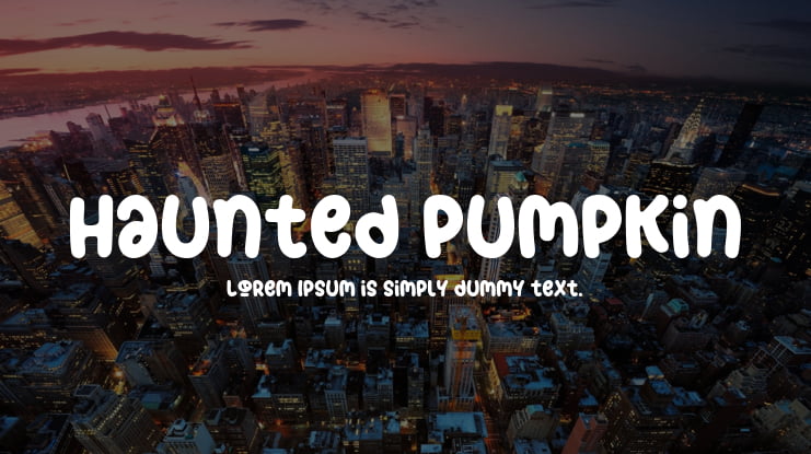 Haunted Pumpkin Font