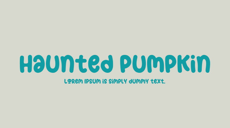 Haunted Pumpkin Font