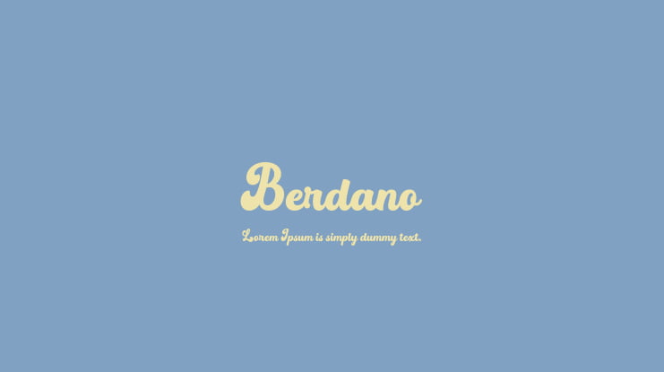 Berdano Font