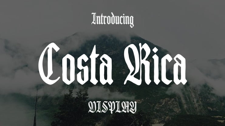 Costa Rica Font