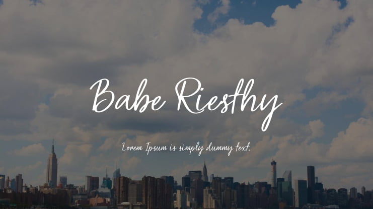 Babe Riesthy Font