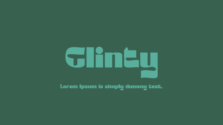 Glinty Font