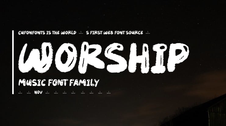 Worship Music Font