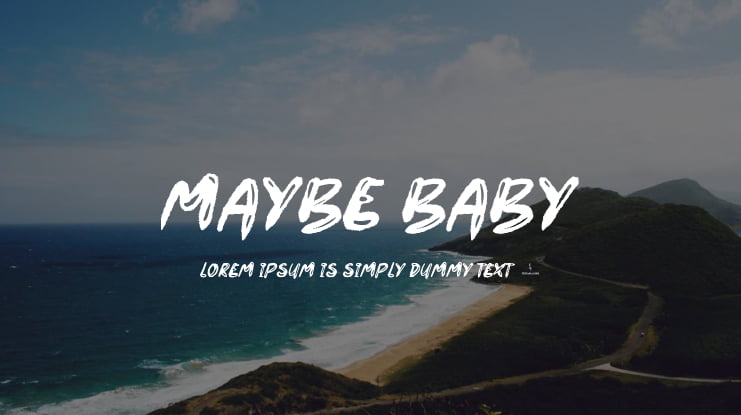 Maybe Baby Font