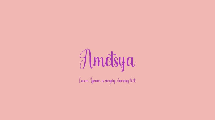 Ametsya Font