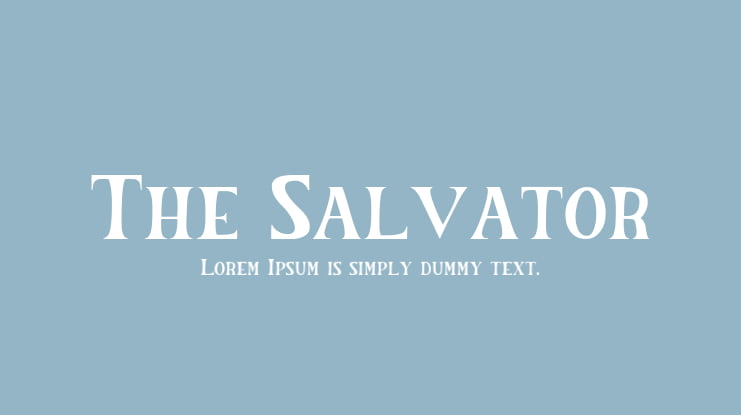 The Salvator Font