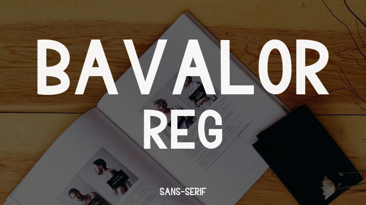 Bavalor Reg Font