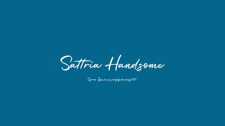 Sattria Handsome Font