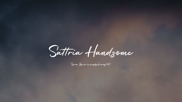 Sattria Handsome Font