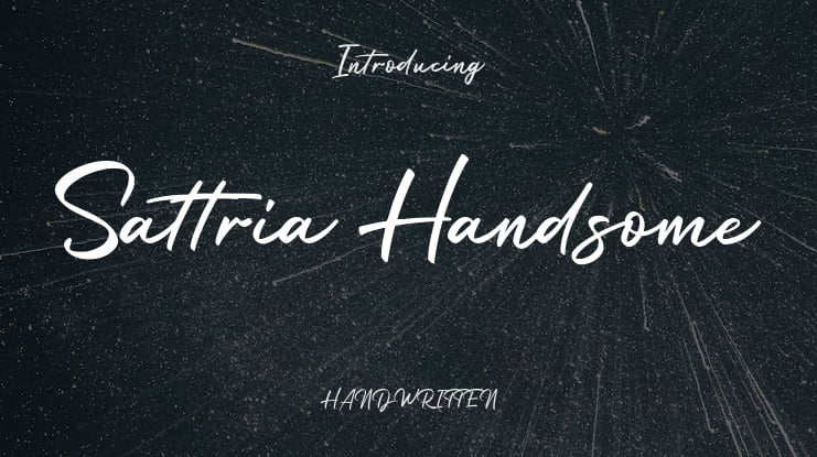 Sattria Handsome Font