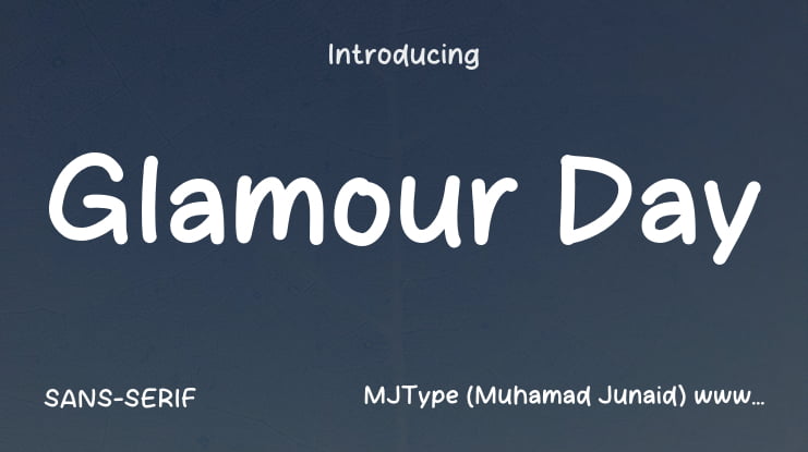 Glamour Day Font