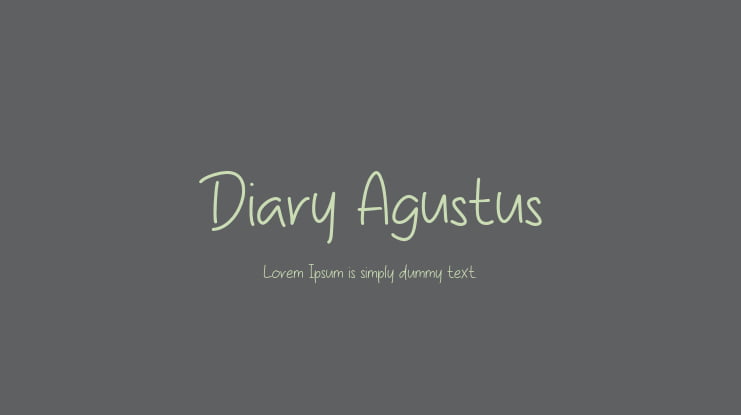 Diary Agustus Font