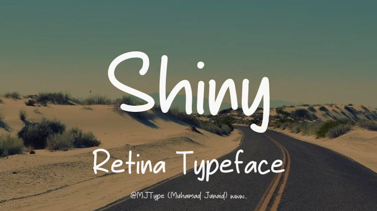 Shiny Retina Font