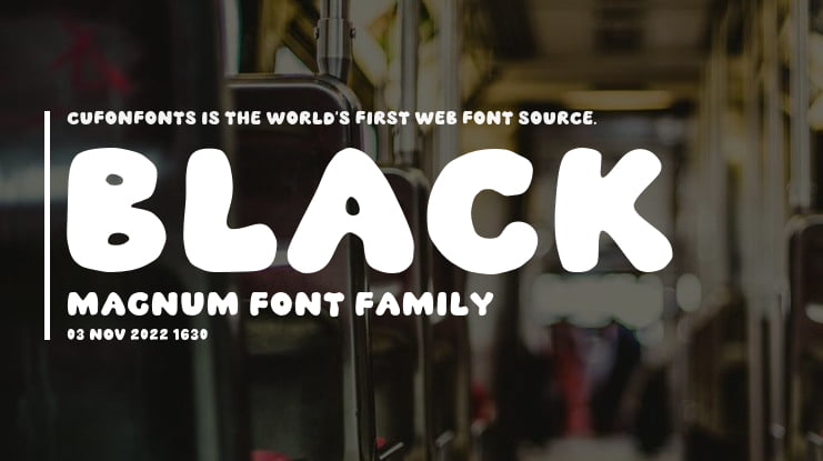 Black Magnum Font