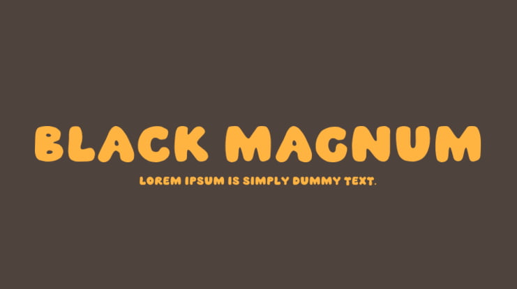 Black Magnum Font