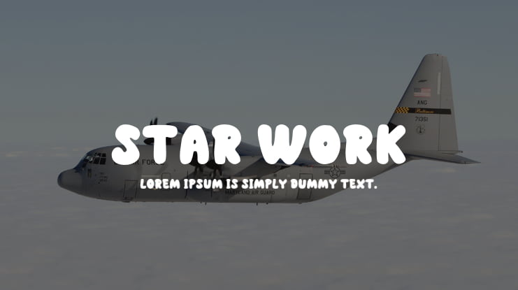 Star Work Font